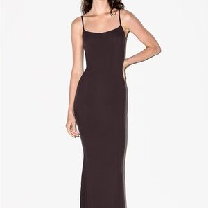 SKIMS Burgundy Soft Lounge Long Slip Dress - L